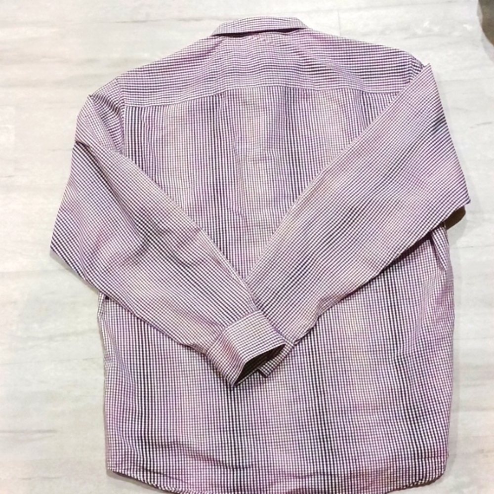 Alanfi Men's Slim-Fit  Easy-Care Business Casual Button Down Shirt. Size Xl. - Picture 10 of 12
